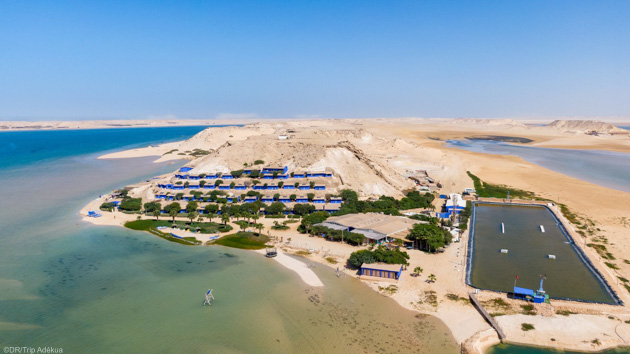 Kitecamp Dakhla Attitude sur la lagune de Dakhla